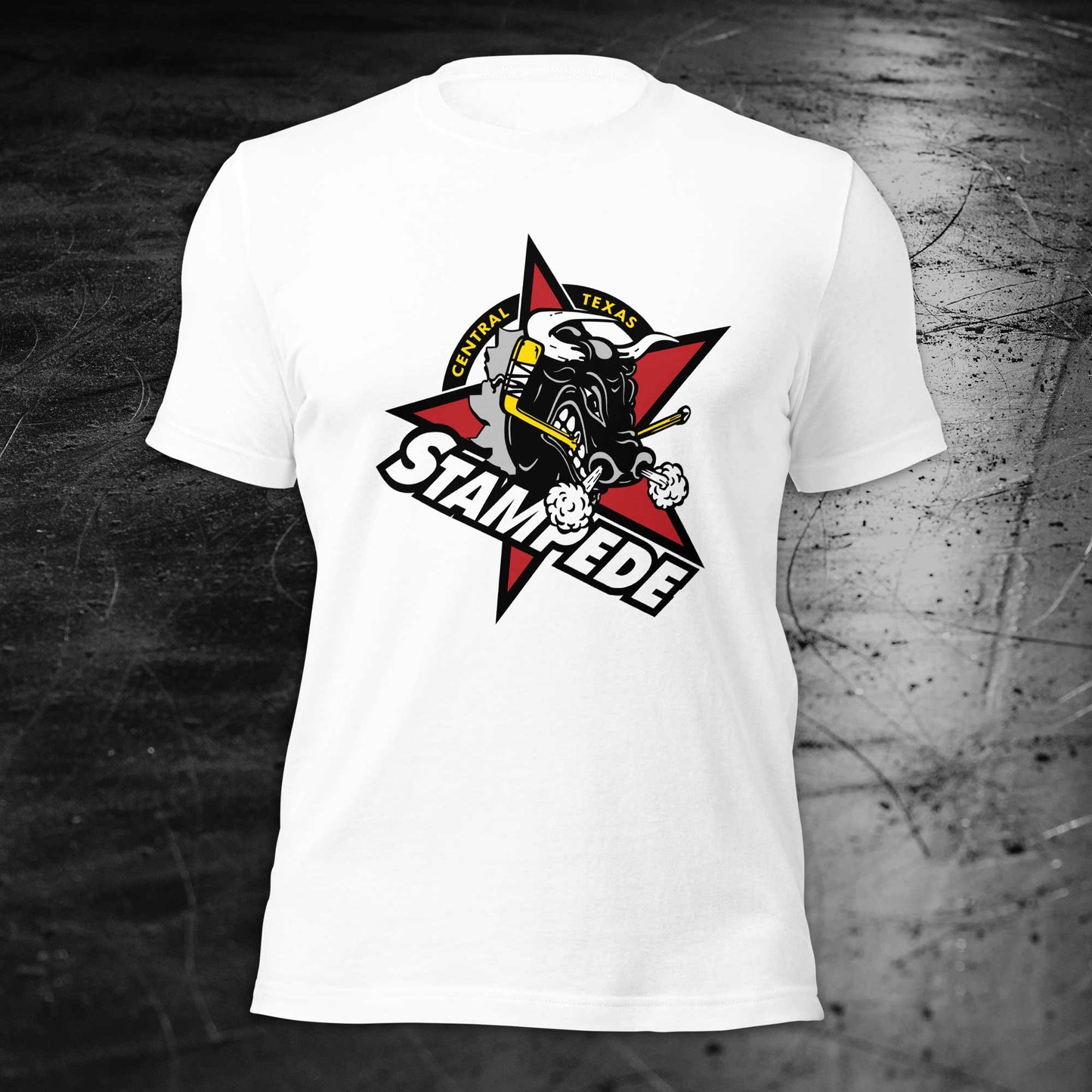 Central Texas Stampede Logo White T-Shirt - Unisex